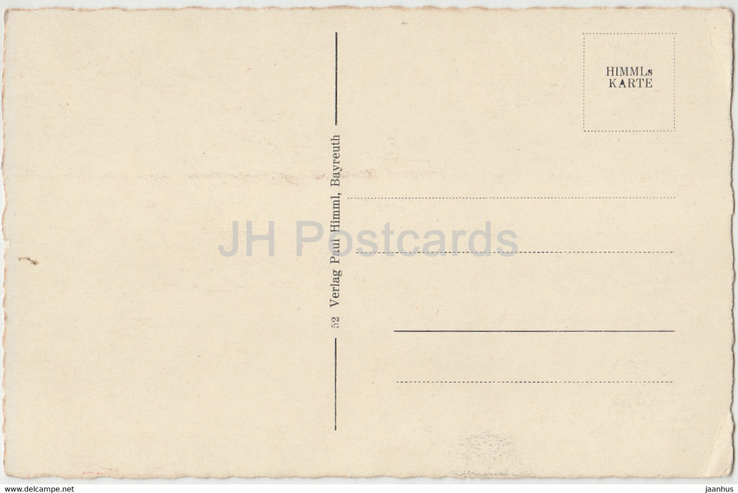 Bayreuth - Brautgasse - old postcard - Germany - unused