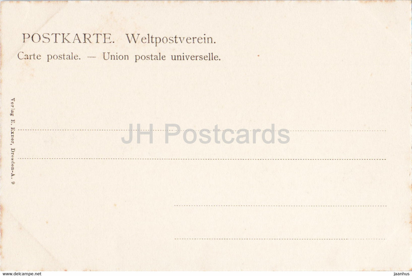 Gruss aus Dresden - Party am Teich im Kgl. Großer Garten - alte Postkarte - Deutschland - unbenutzt