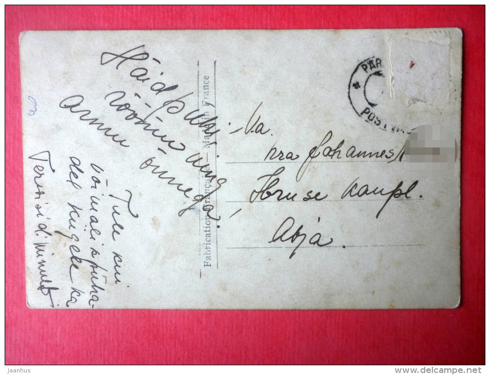 illustration - church - YSA 0.149 - old postcard - circulated in Estonia - JH Postcards