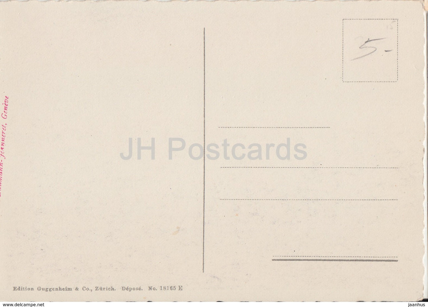 Geneve - Geneva - La Rade - steamer - passenger ship - Switzerland - unused