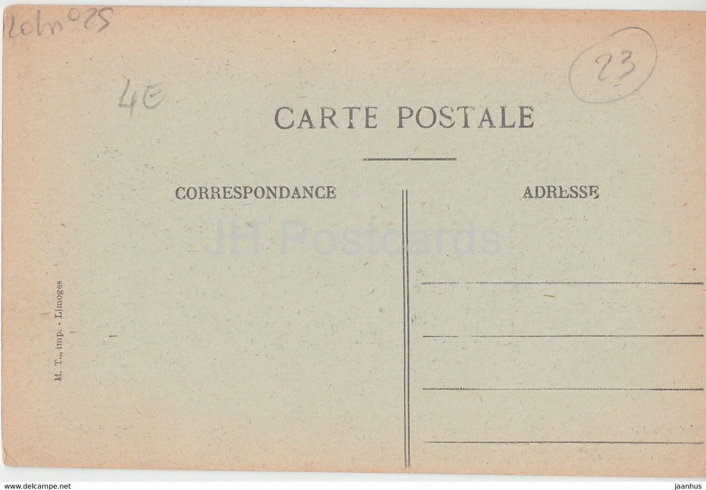 La Souterraine - Creuse - Interieur de la Chapelle du Couvent - alte Postkarte - Frankreich - unbenutzt