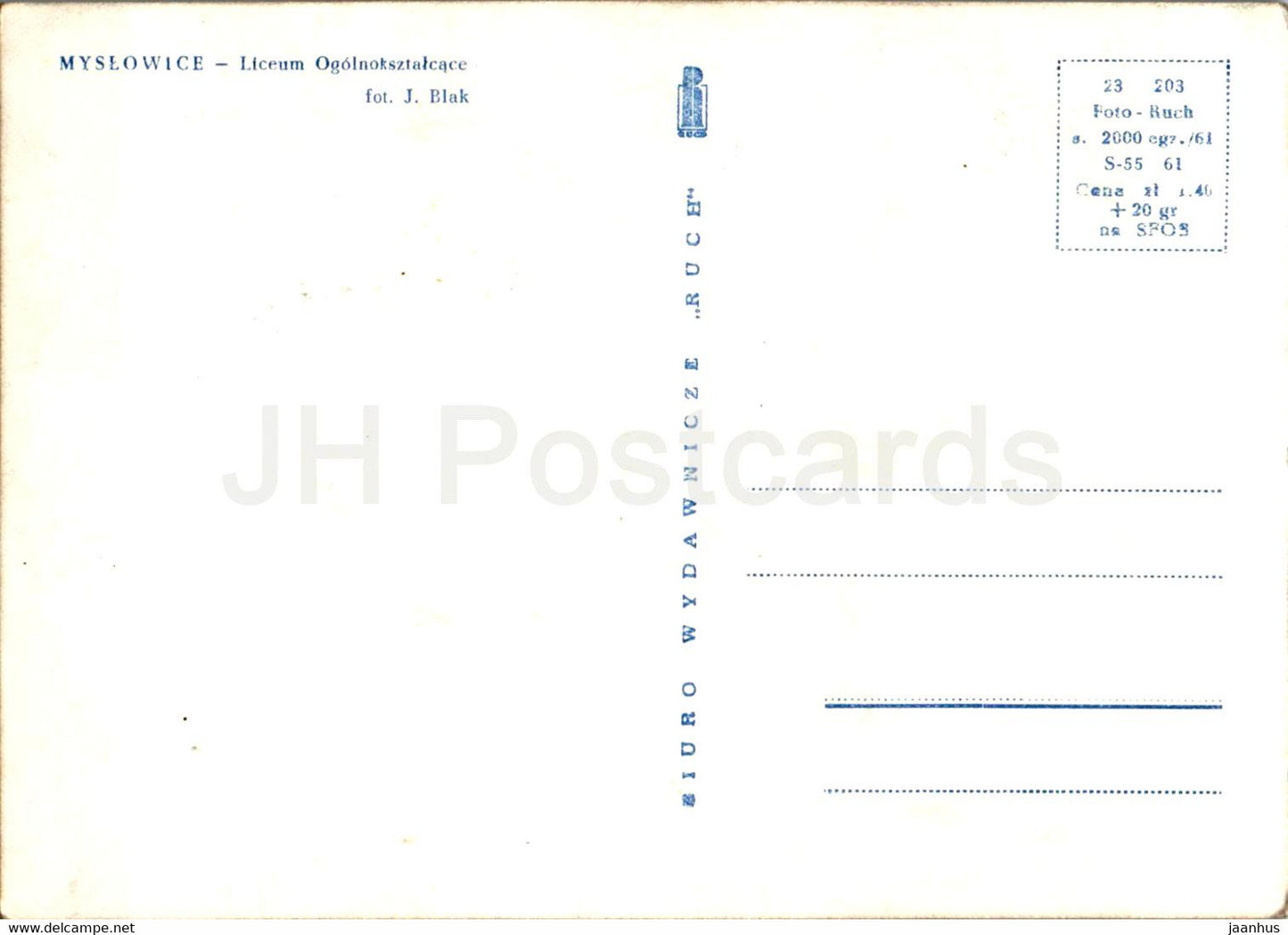 Myslowice - Liceum Ogolnoksztalcace - École secondaire - Pologne - inutilisé