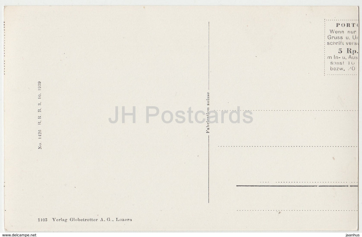 Immensee - Blick gegen Arth u. die Alpen - 1103 - Suisse - carte postale ancienne - inutilisée
