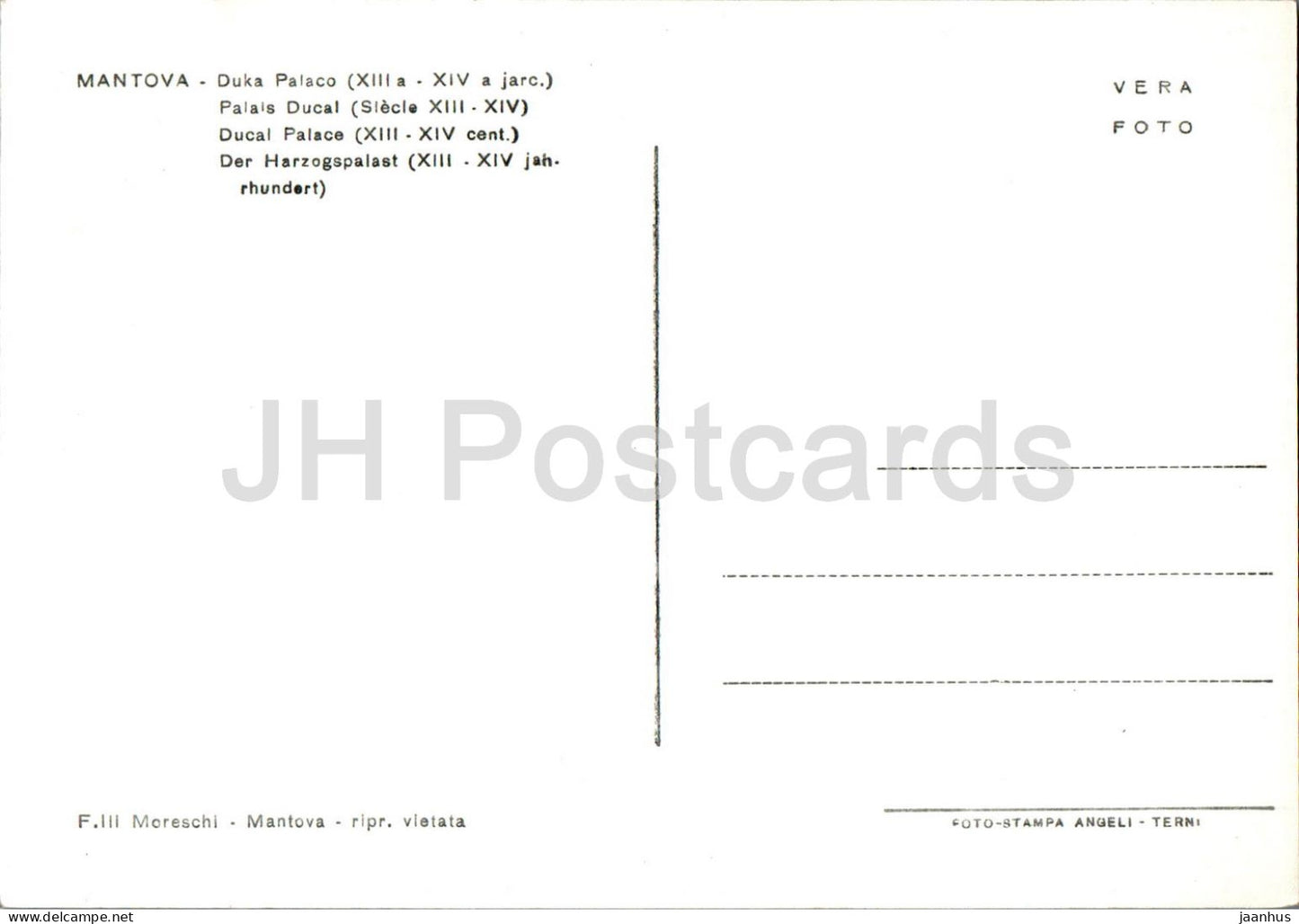 Mantoue - Mantoue - Palazzo Ducale - Palais Ducal - 52 - Italie - inutilisé