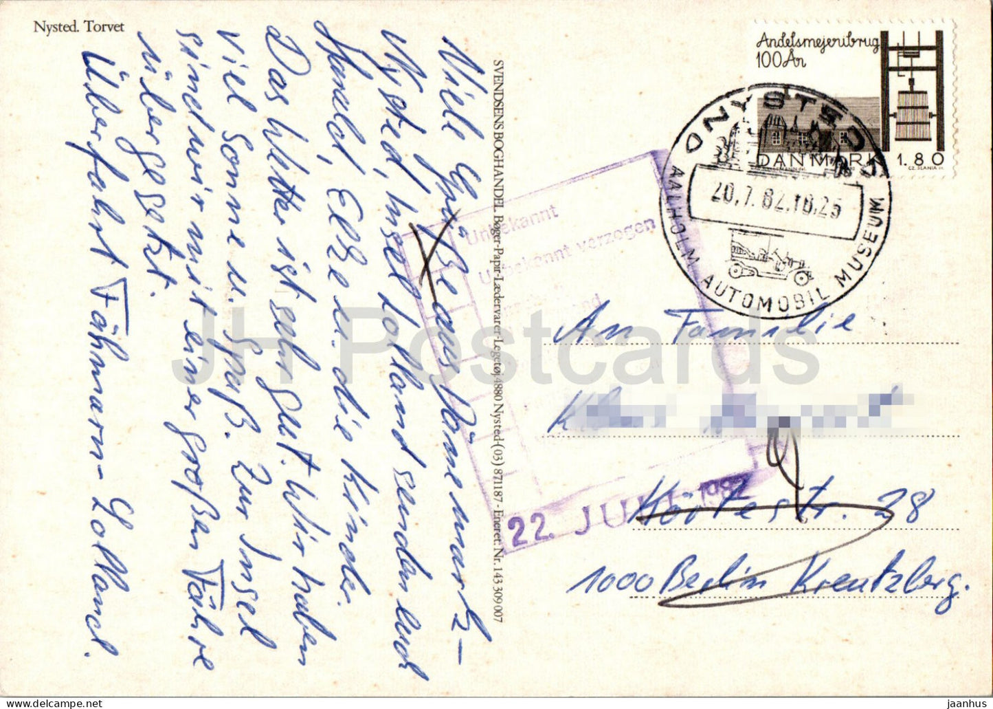 Nysted - Torvet - square - 143 - 1982 - Denmark - used