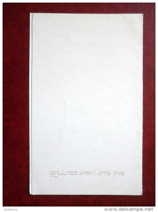 illustration by T. Laanemaa - Viljandi - 1972 - Estonia USSR - used - JH Postcards