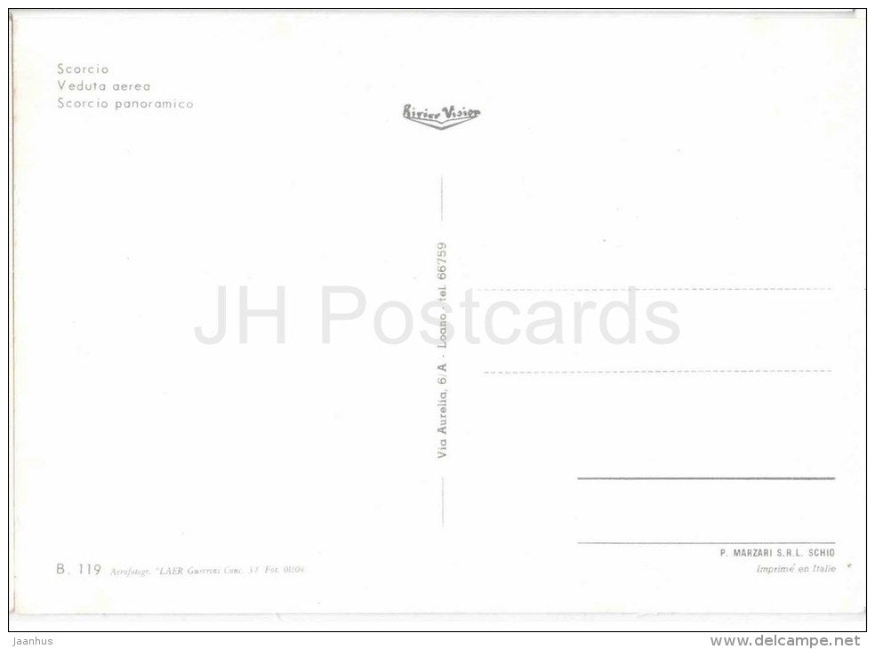 SALUTI DA BORDIGHERA - Scorcio - Veduta Aerea - Scorcio Panoramico - 119 - Italia - Italy - unused - JH Postcards