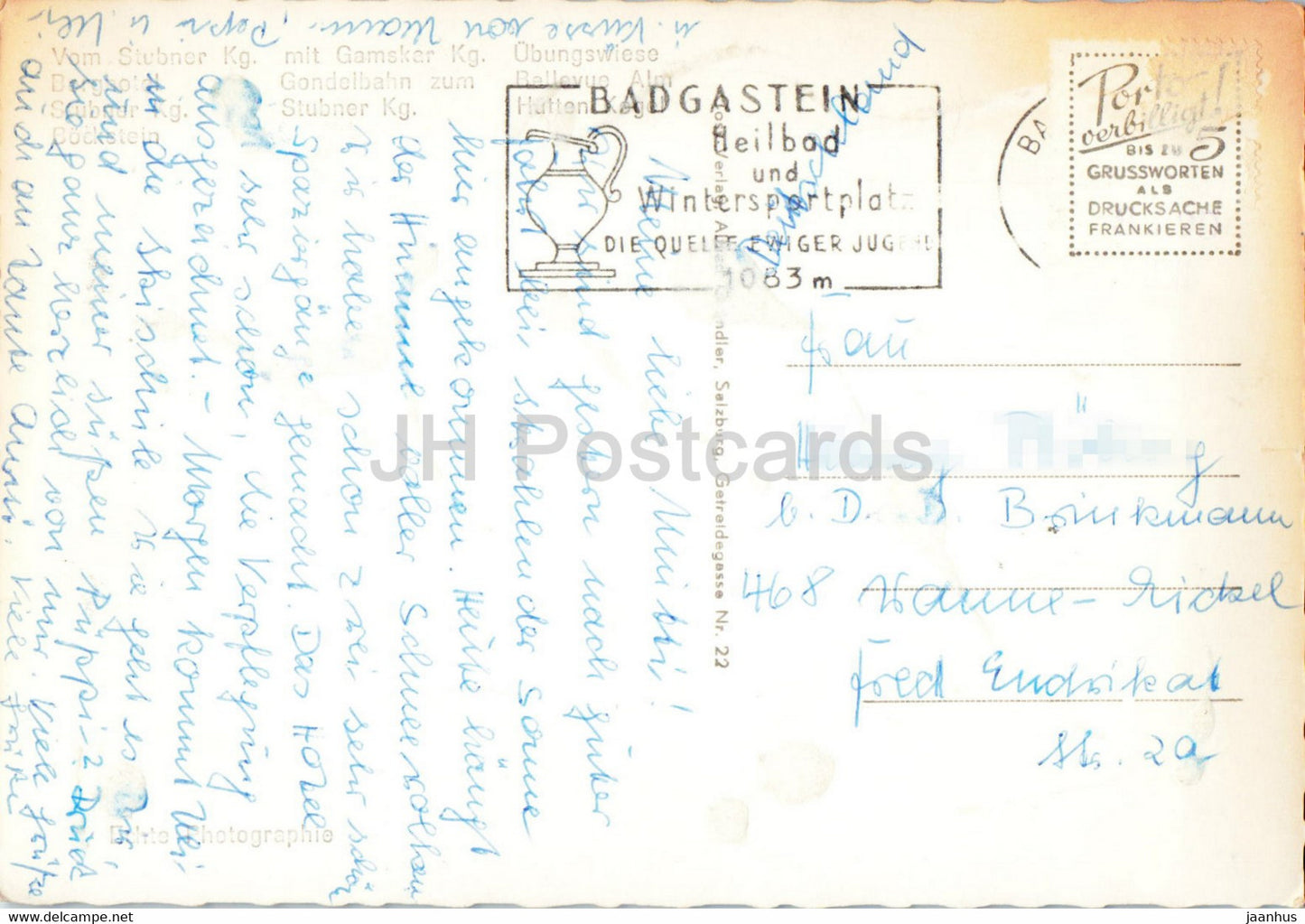 Weltkurort Wintersportplatz Bad Gastein - Austria - used