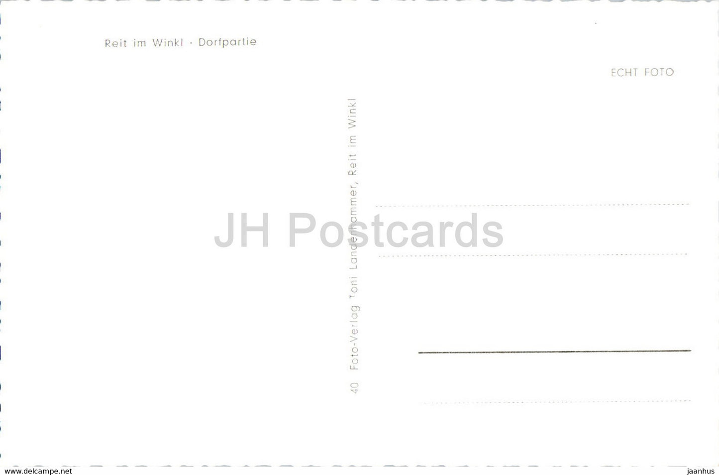 Reit im Winkl - Dorfpartie - carte postale ancienne - Allemagne - inutilisée