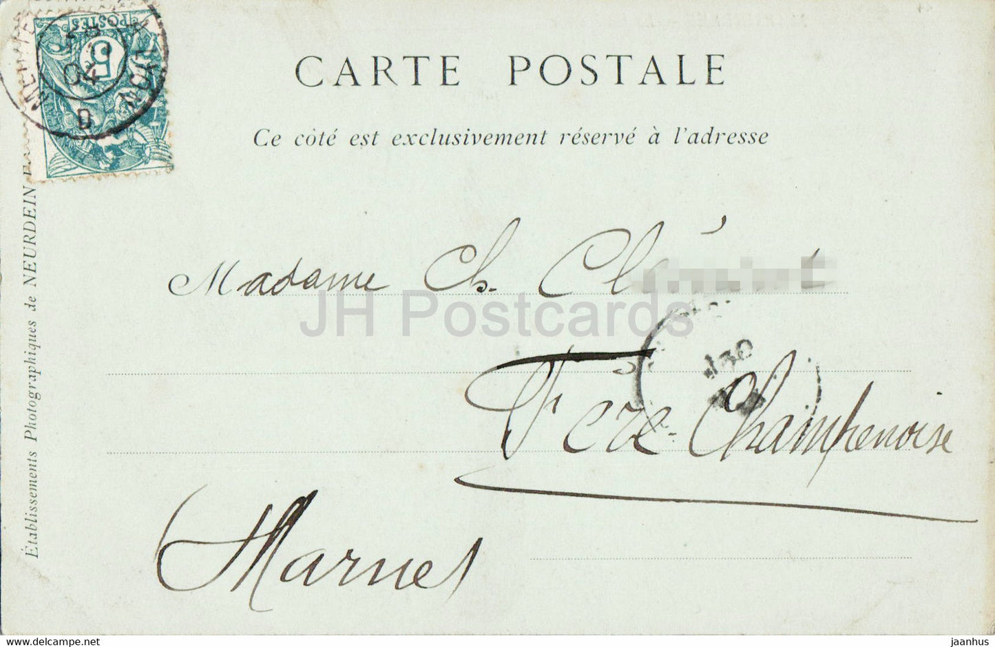 Marseille - La Cathedrale - 44 - cathedral - old postcard - 1904 - France - used