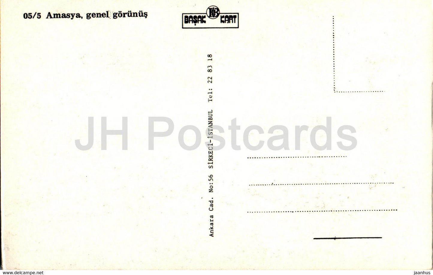 Amasya - genel gorunus - general view - 05/5 - Turkey - unused