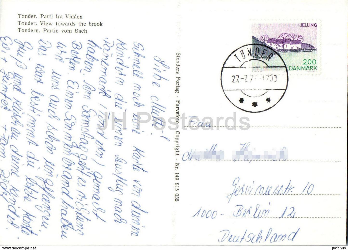 Tonder - View towards the brook - Denmark - used