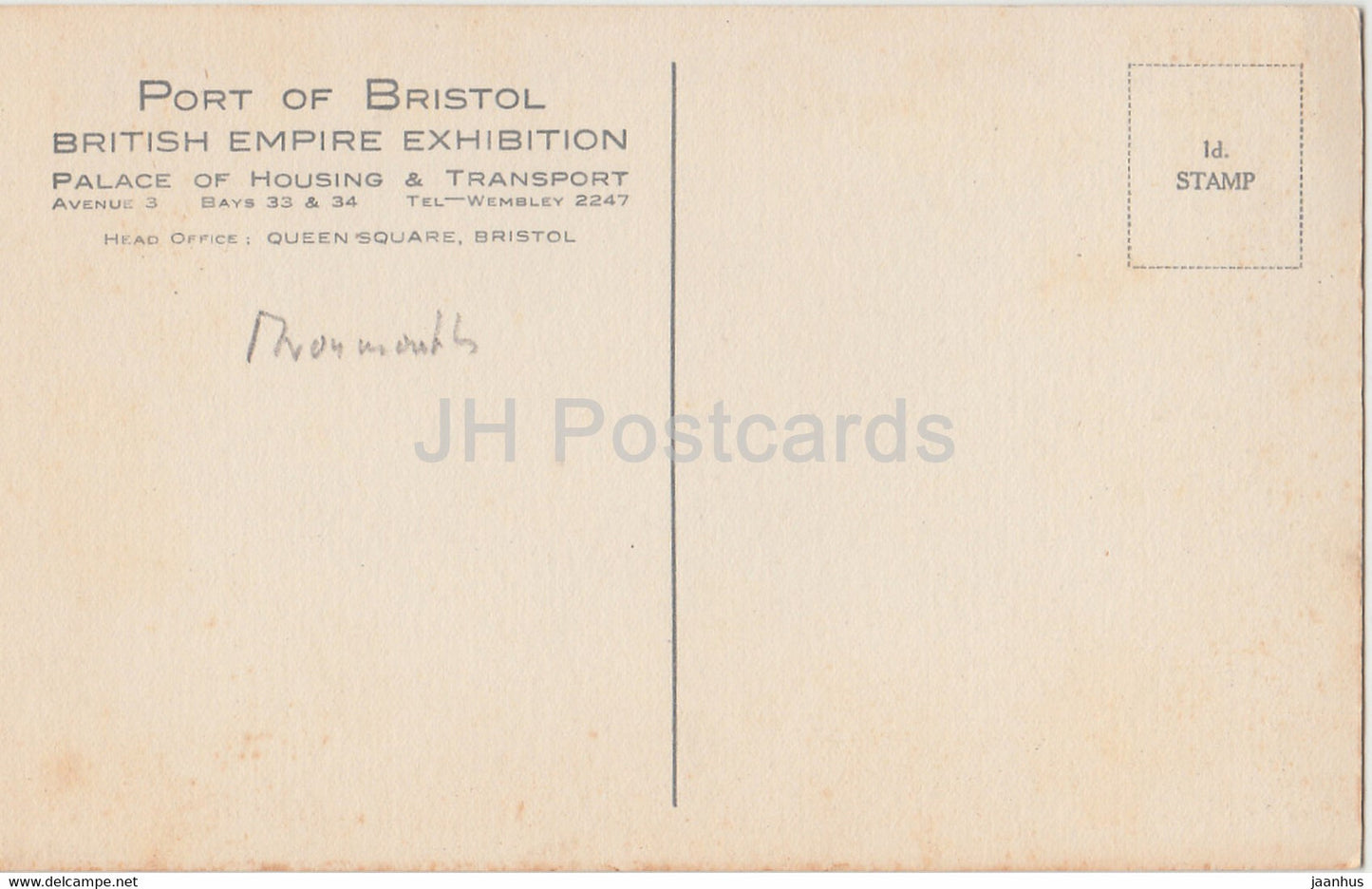 Avonmouth Docks - Port of Bristol - ship - old postcard - United Kingdom - England - unused