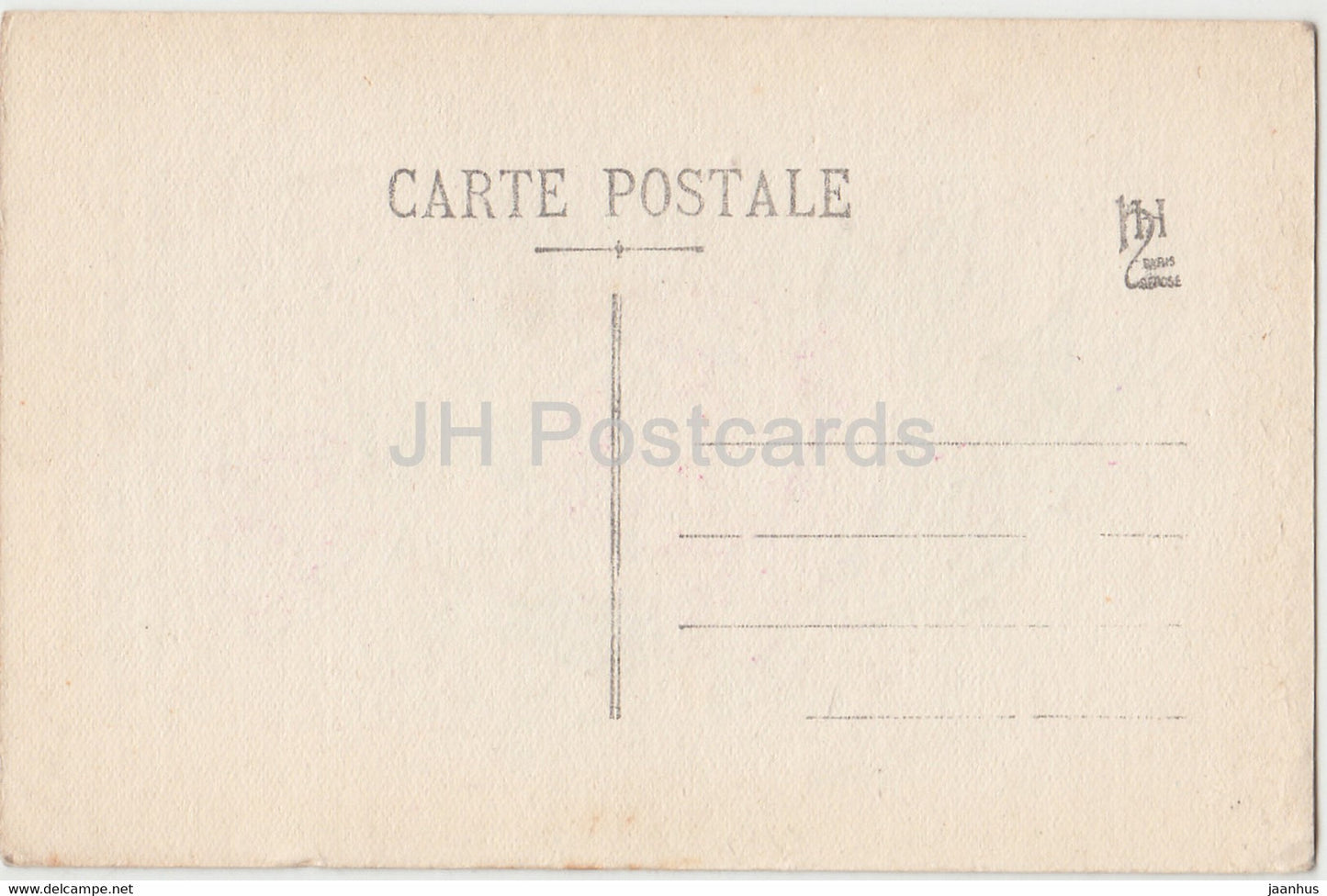 red rose - flowers - cette fleur saura vous dire l'amour - illustration - old postcard - France - unused