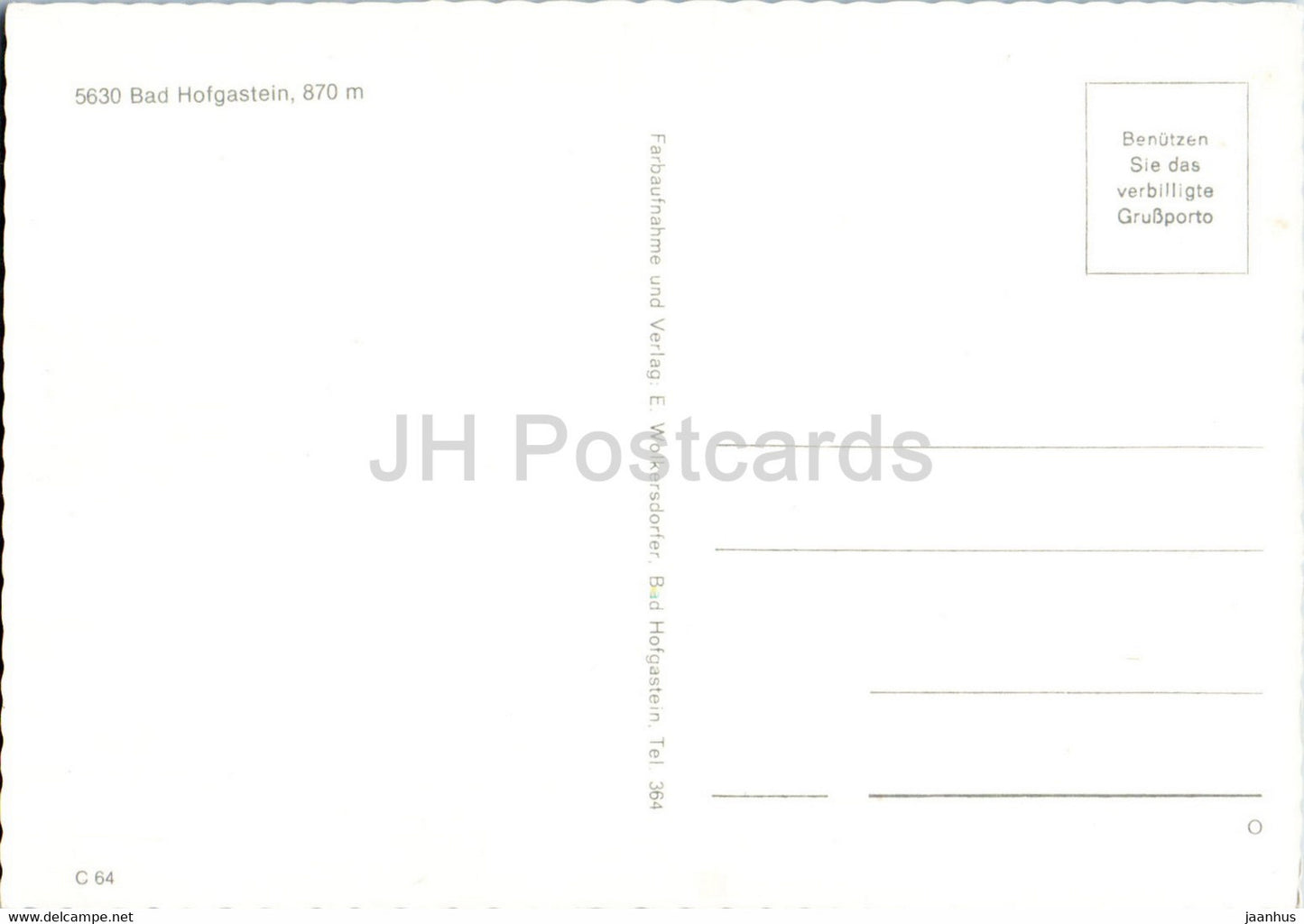 Bad Hofgastein - 870 m - Thermalbad - Autriche - inutilisé
