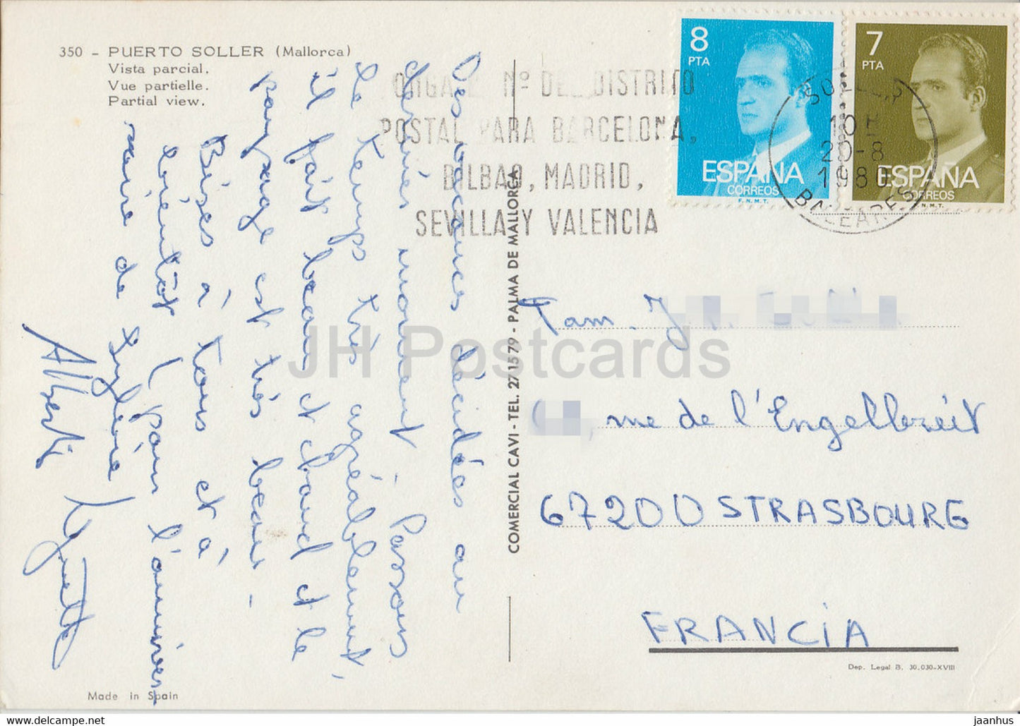 Puerto Soller - Mallorca - Vista Partial - Partial View - lighthouse - 350 - 1980 - Spain - used