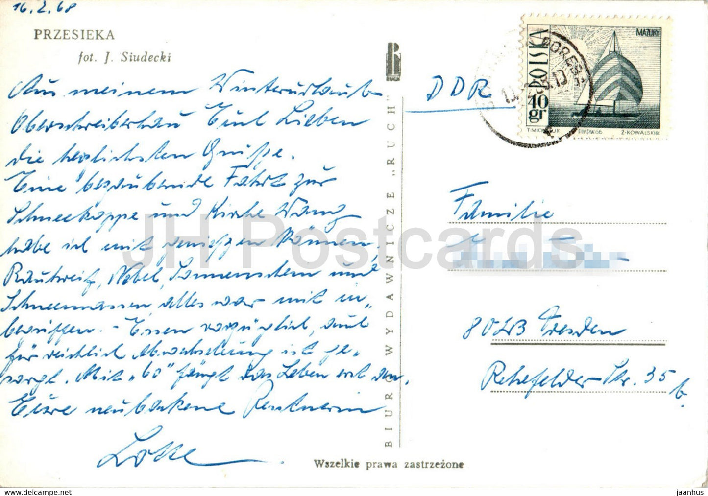 Przesieka – 1968 – Polen – gebraucht