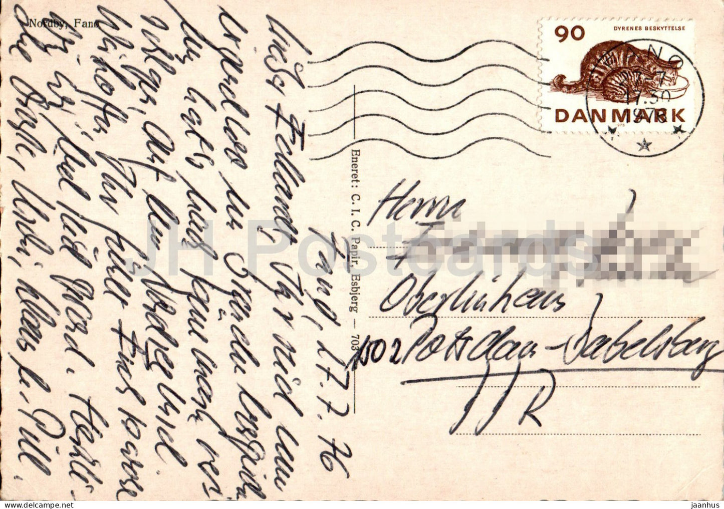 Nordby - Fano - rue - 703 - 1976 - Danemark - occasion