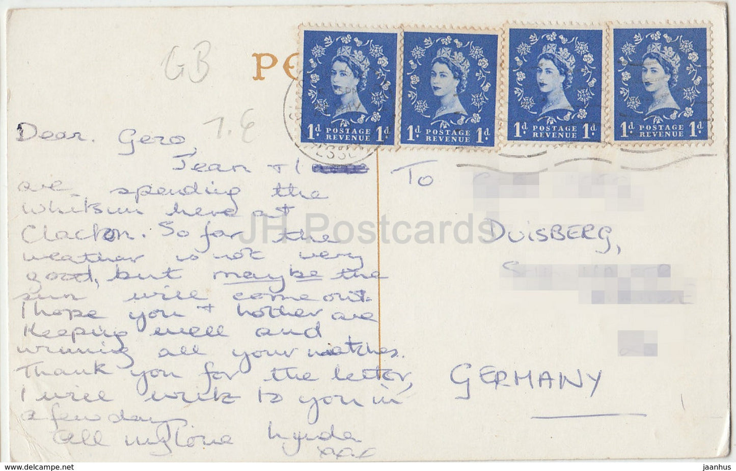 Clacton - West Beach - Gardens of Remembrance - Promenade - multiview - United Kingdom - England - used