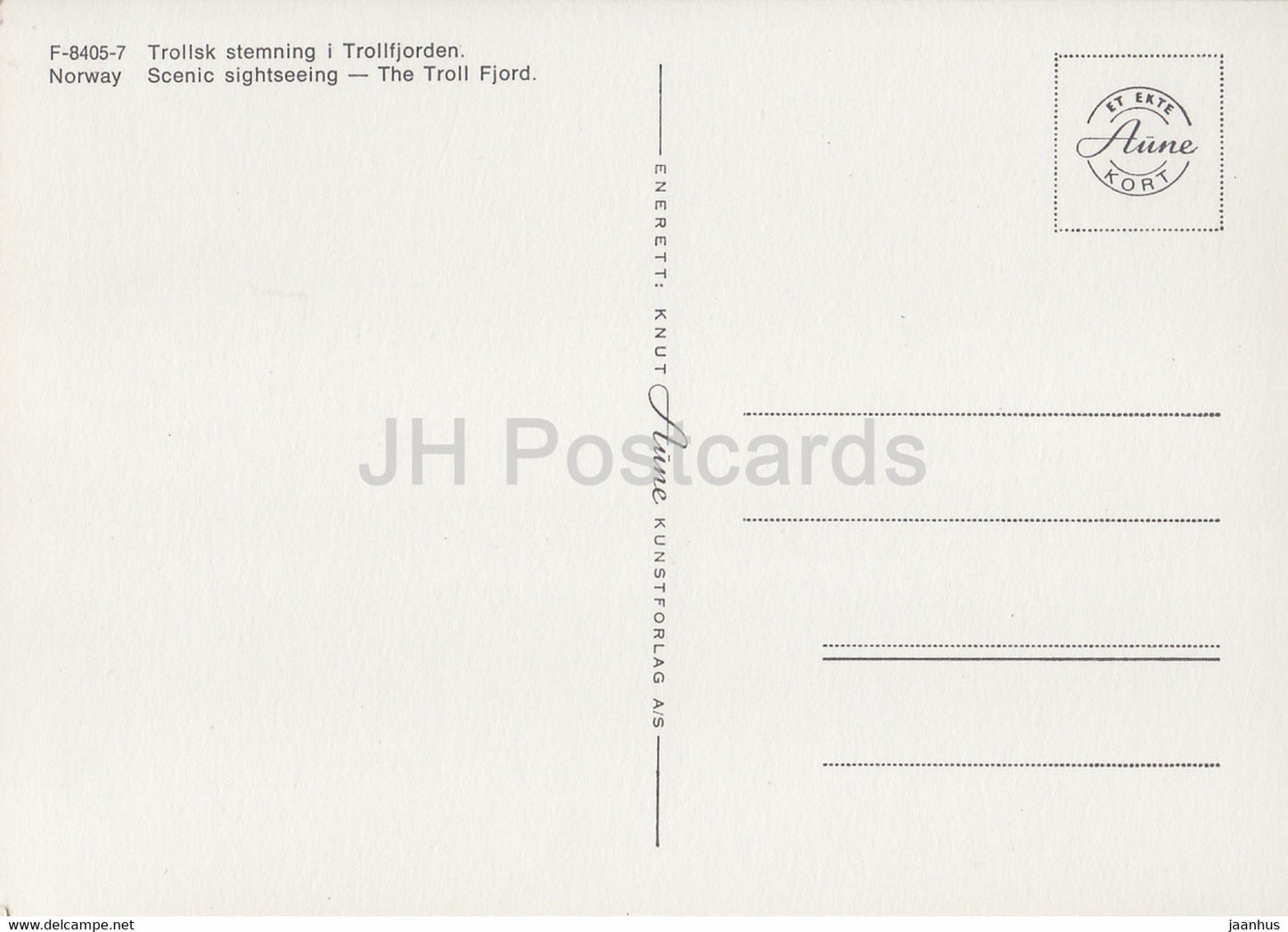 Visites panoramiques - Le Fjord Troll - Norvège - inutilisé