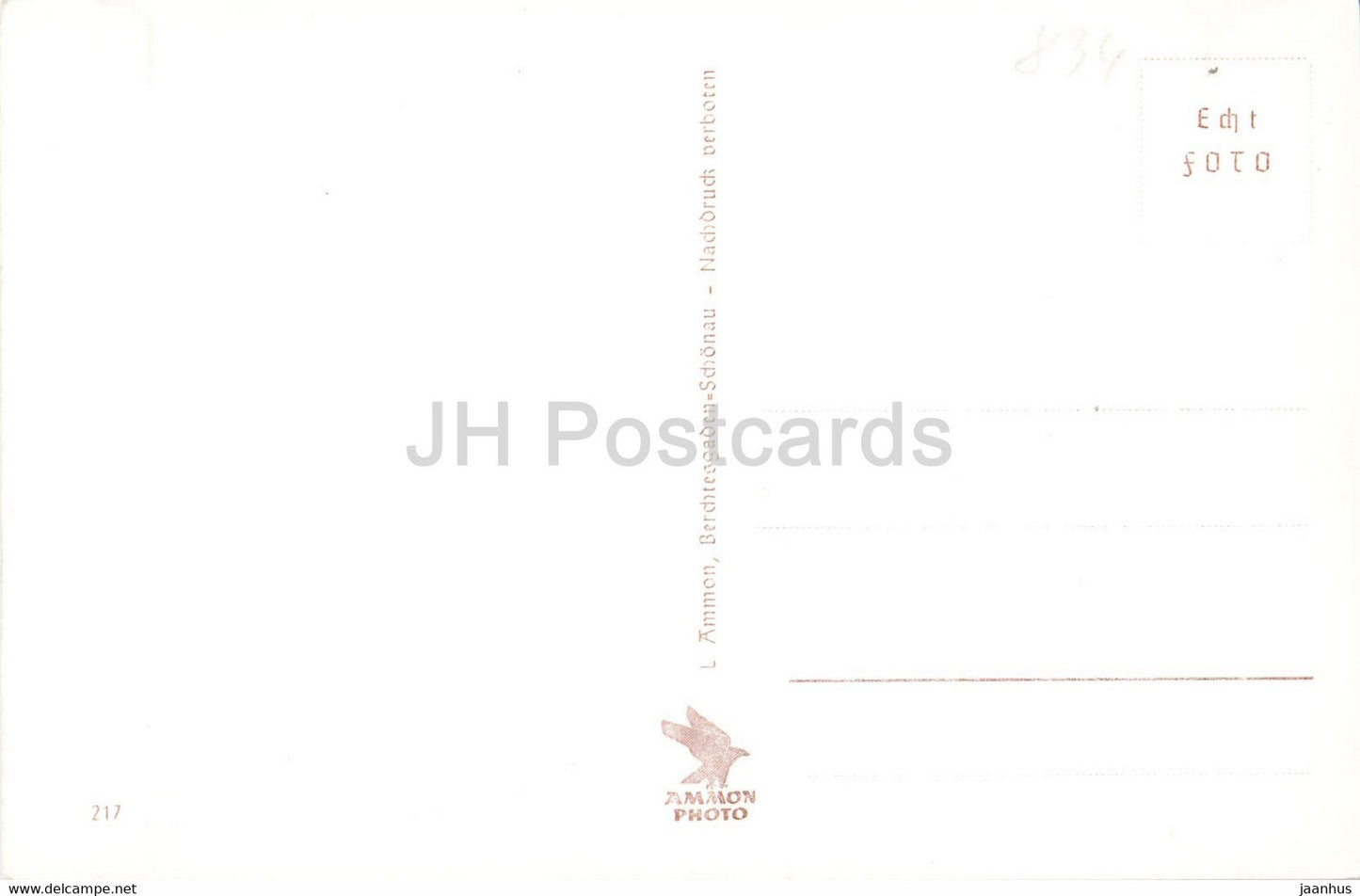 Berchtesgaden mit Watzmann - old postcard - Germany - unused