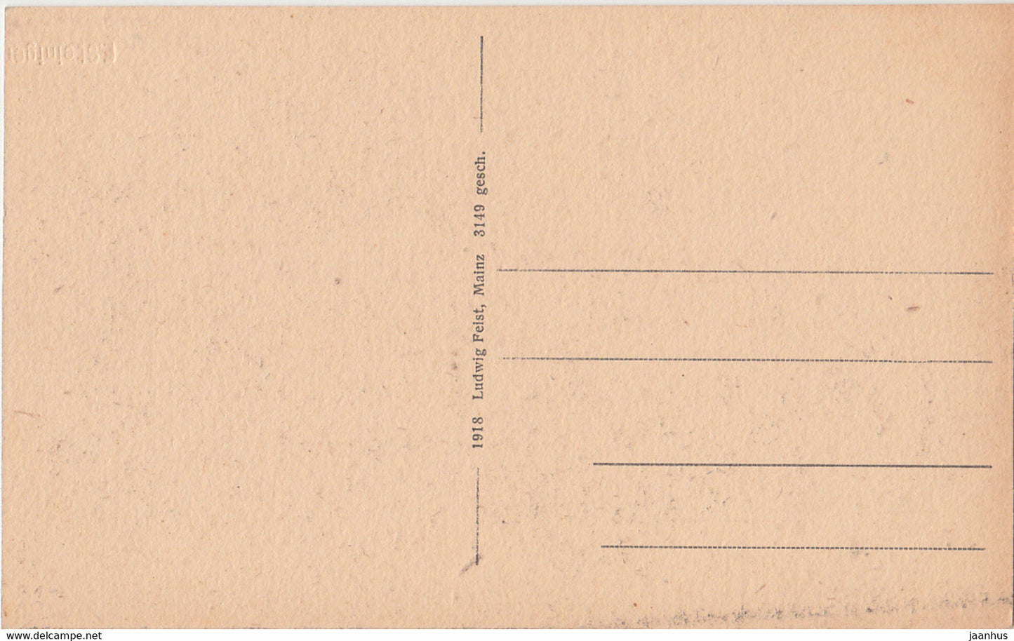 Altenbaumburg - Die Nahe - ruines - carte postale ancienne - 1918 - Allemagne - inutilisé