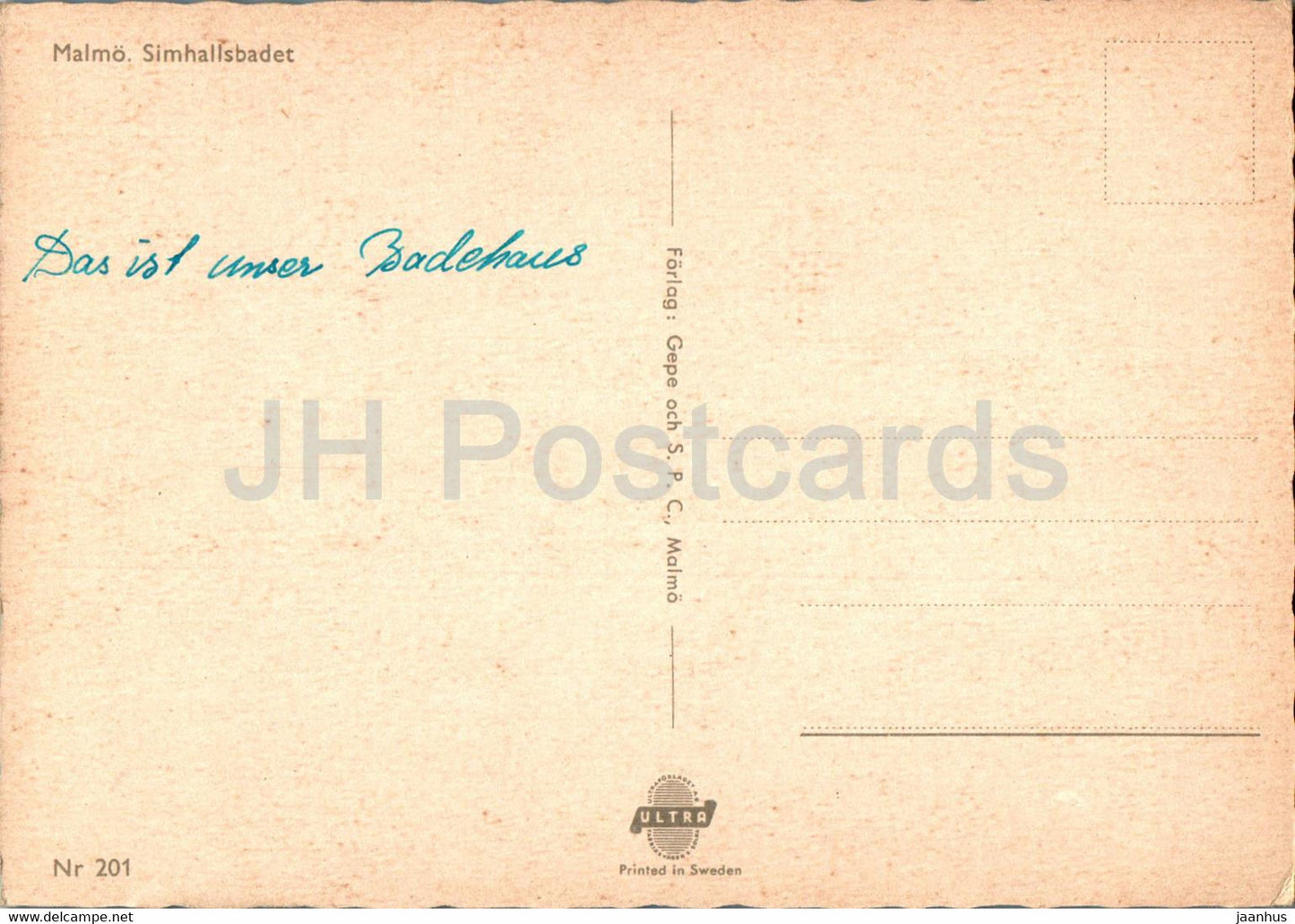 Malmo - Simhallsbadet - piscine - 201 - Suède - occasion