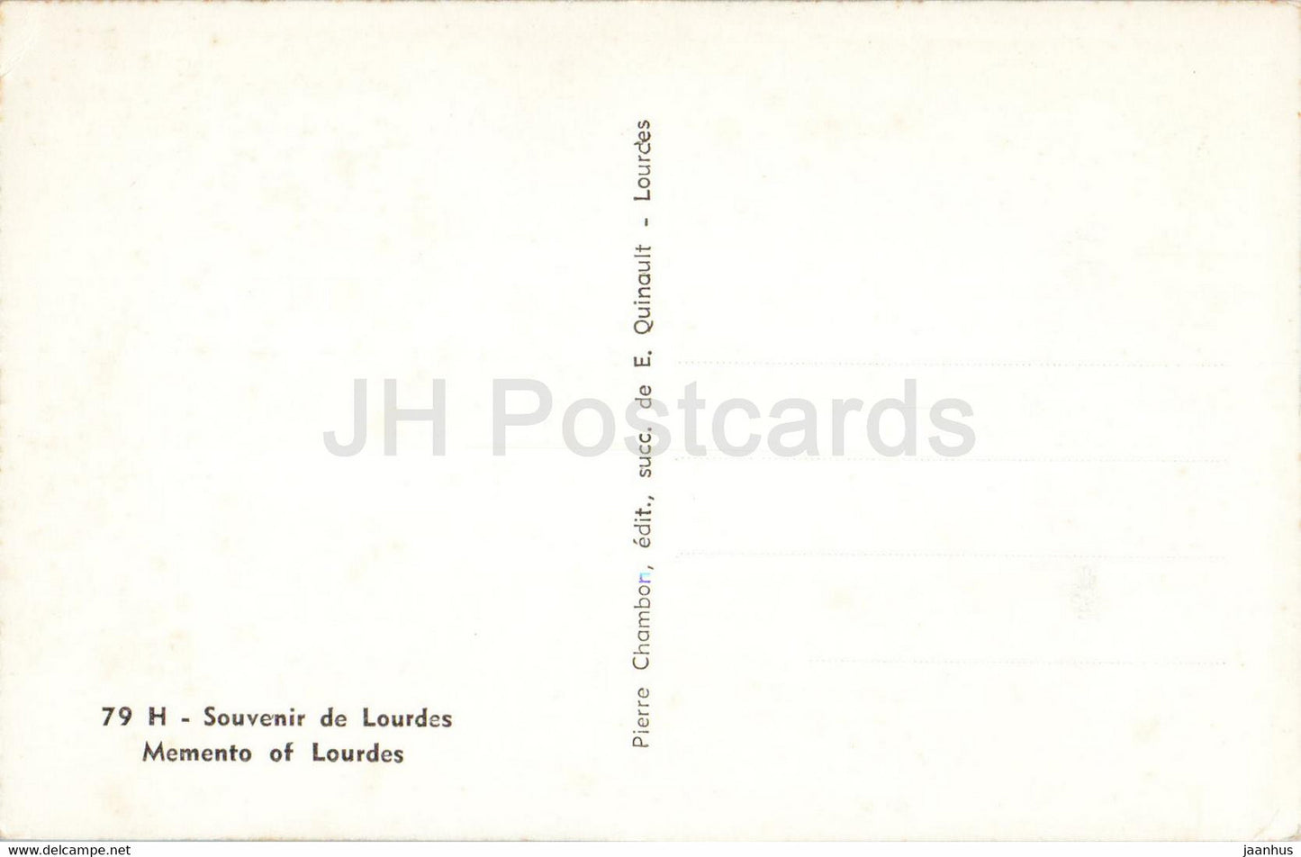 Lourdes - Souvenir des Lourdes - Memento of Lourdes - 79 - old postcard - France - unused