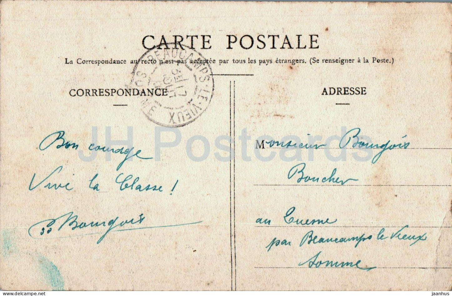 Chaumont - Le Donjon - carte postale ancienne - 1906 - France - occasion