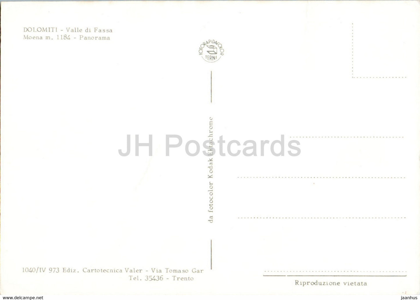 Moena 1184 m - Dolomiti - Valle di Fassa - Panorama - Italy - unused