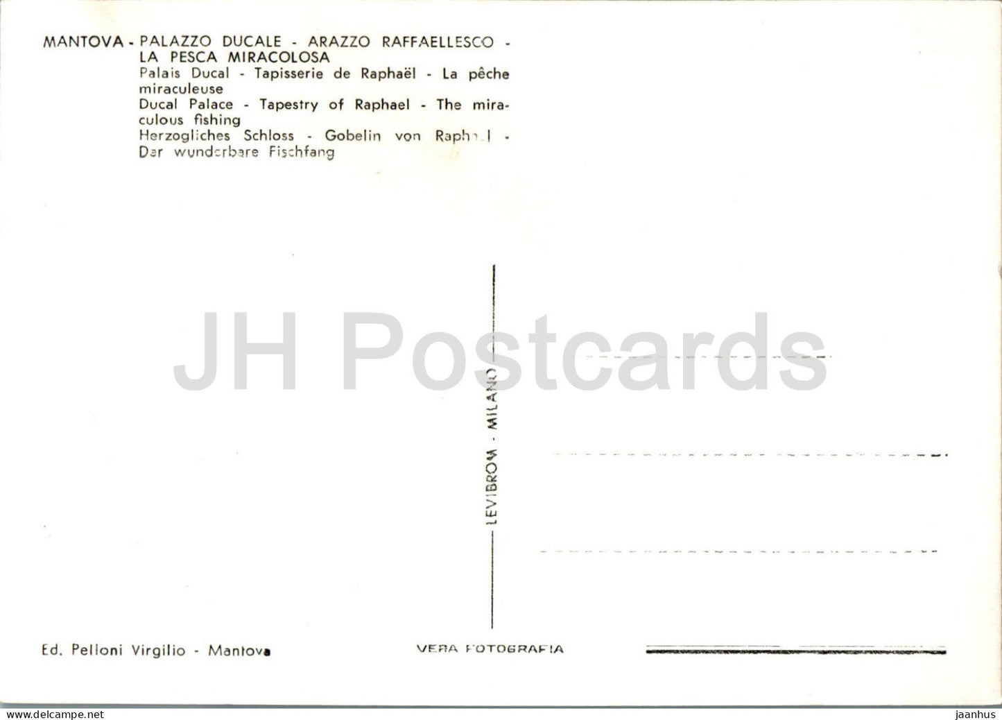 Mantoue - Mantoue - Palazzo Ducale - Arazzo Raffaellesco - La Pesca Miracolosa - pêche miraculeuse - 52 - Italie - inutilisé