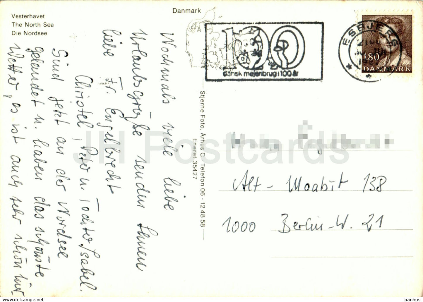 Vesterhavet - North Sea - Die Nordsee - 1962 - Denmark - used