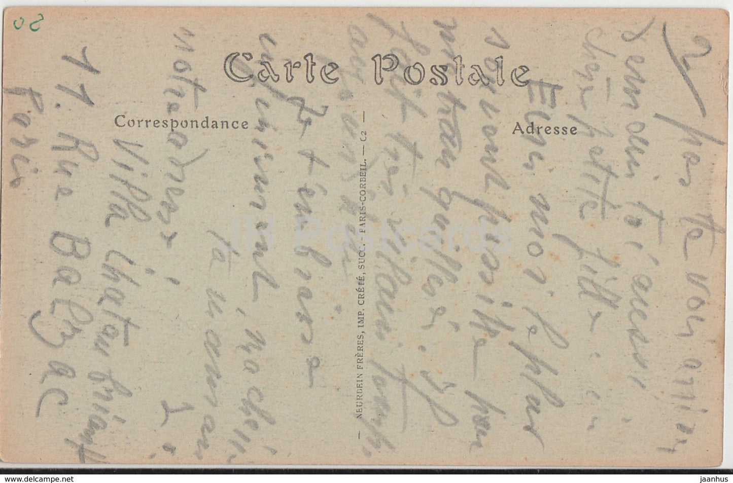 Cathedrale de Laon - Portail Sud - South Portal - cathedral -137 - old postcard - France - used