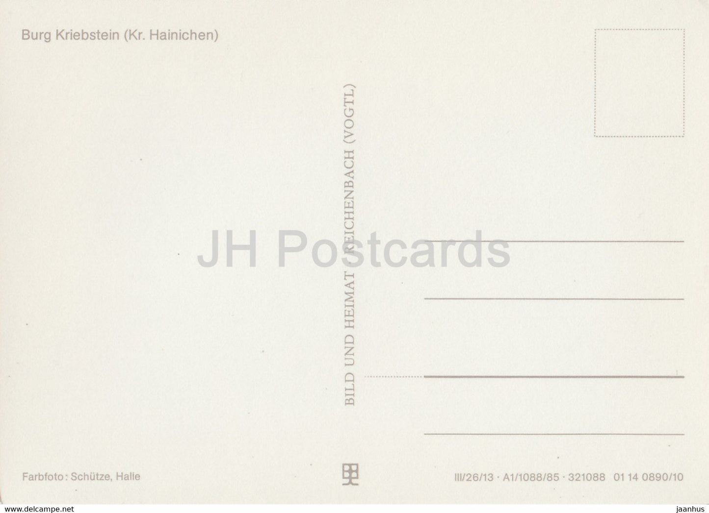 Burg Kriebstein - Kr. Heinichen - Burgen und Schlosser der Sachsischen Raum - Castles of Saxony - DDR Germany - unused