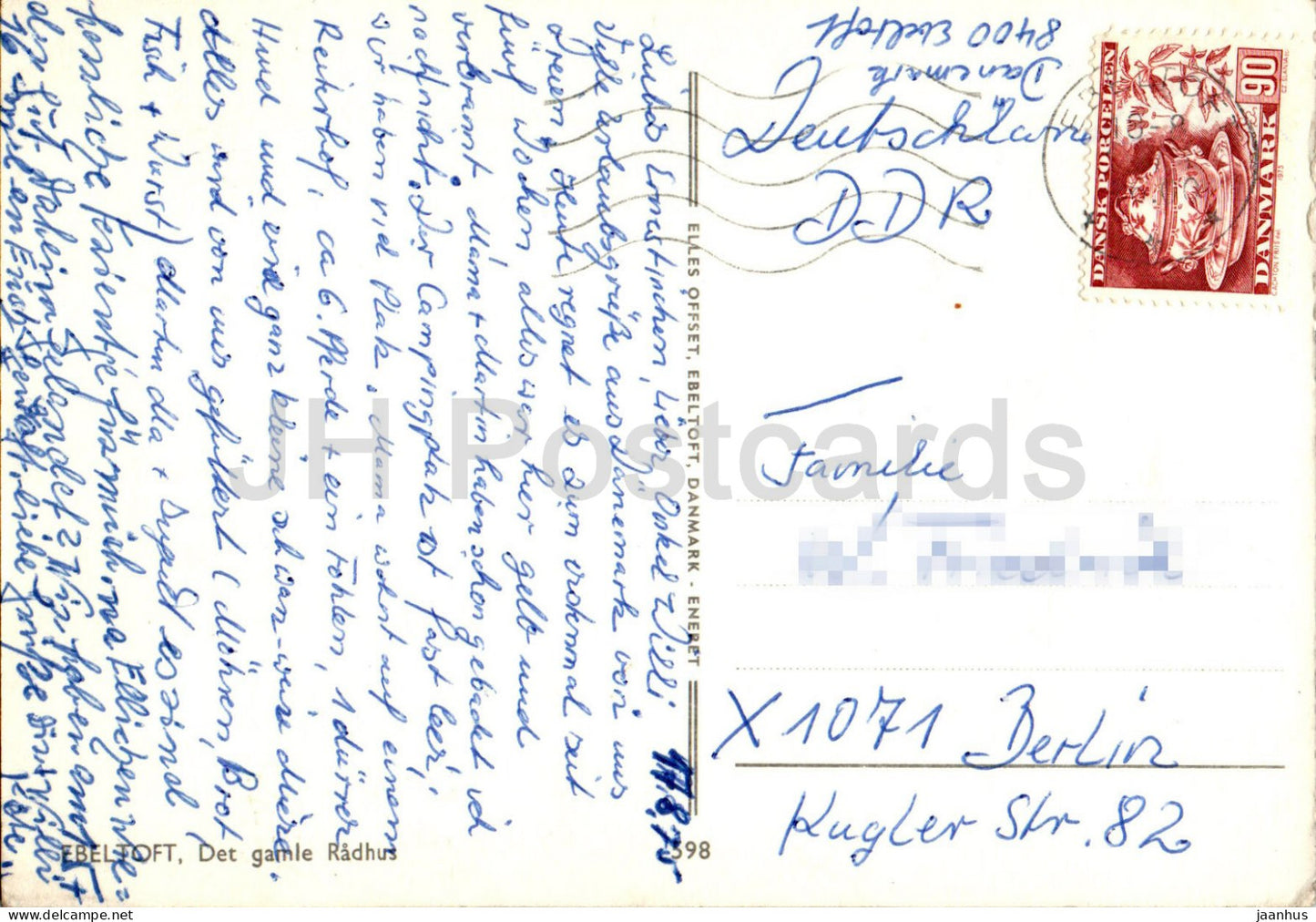 Ebeltoft - Det gamle Radhus - The old Town Hall - 598 - 1975 - Denmark - used