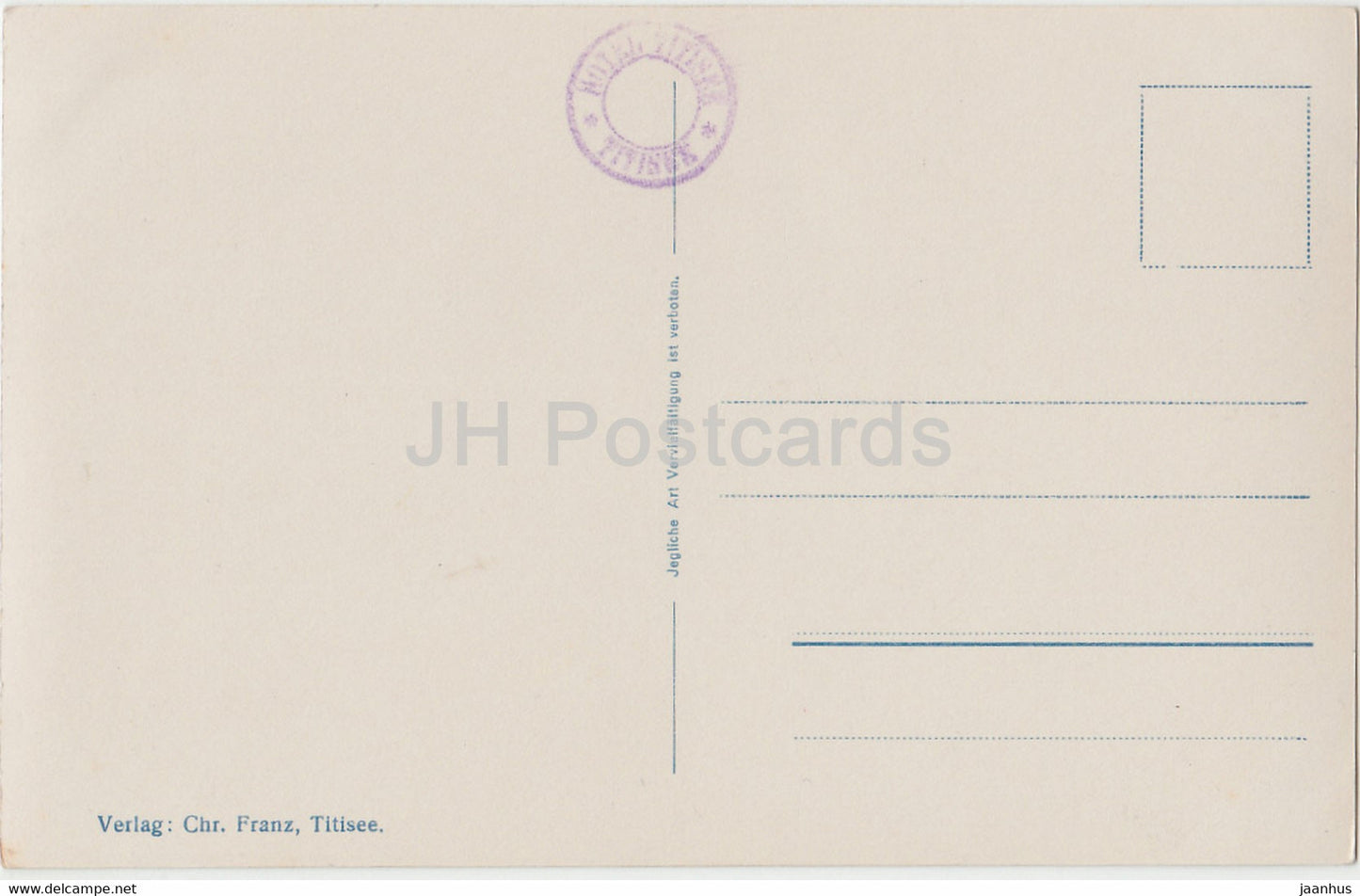 Titisee - 860 m - Hotel Titisee - Segelboot - 104 - alte Ansichtskarte - Deutschland - unbenutzt