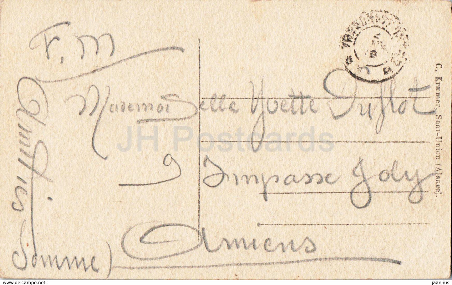 Saarunion - Elsass - Le Pont - Brücke - alte Postkarte - 1919 - Frankreich - gebraucht