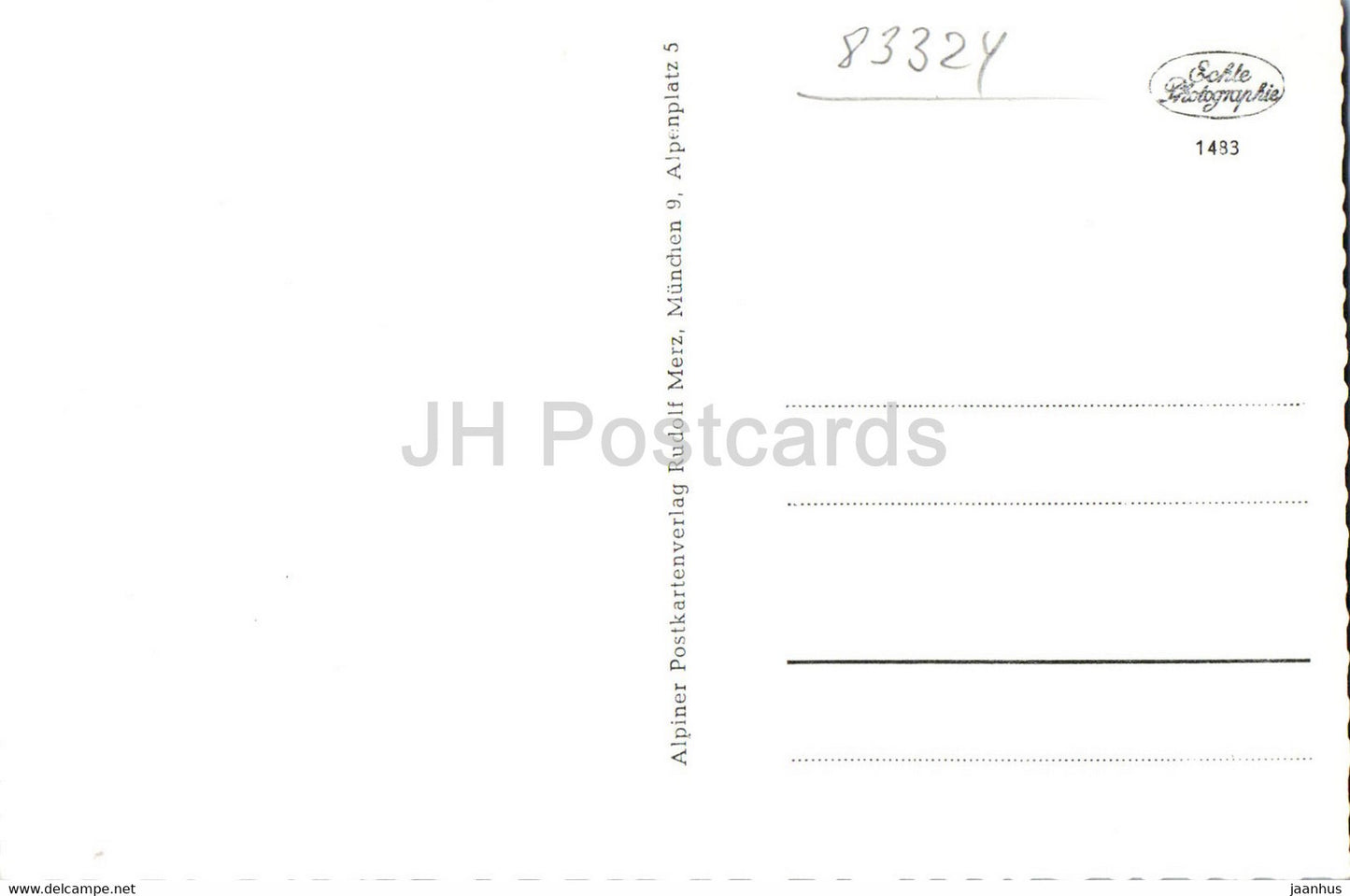 Ruhpolding 690 m - Dorfpartie - old postcard - Germany - unused