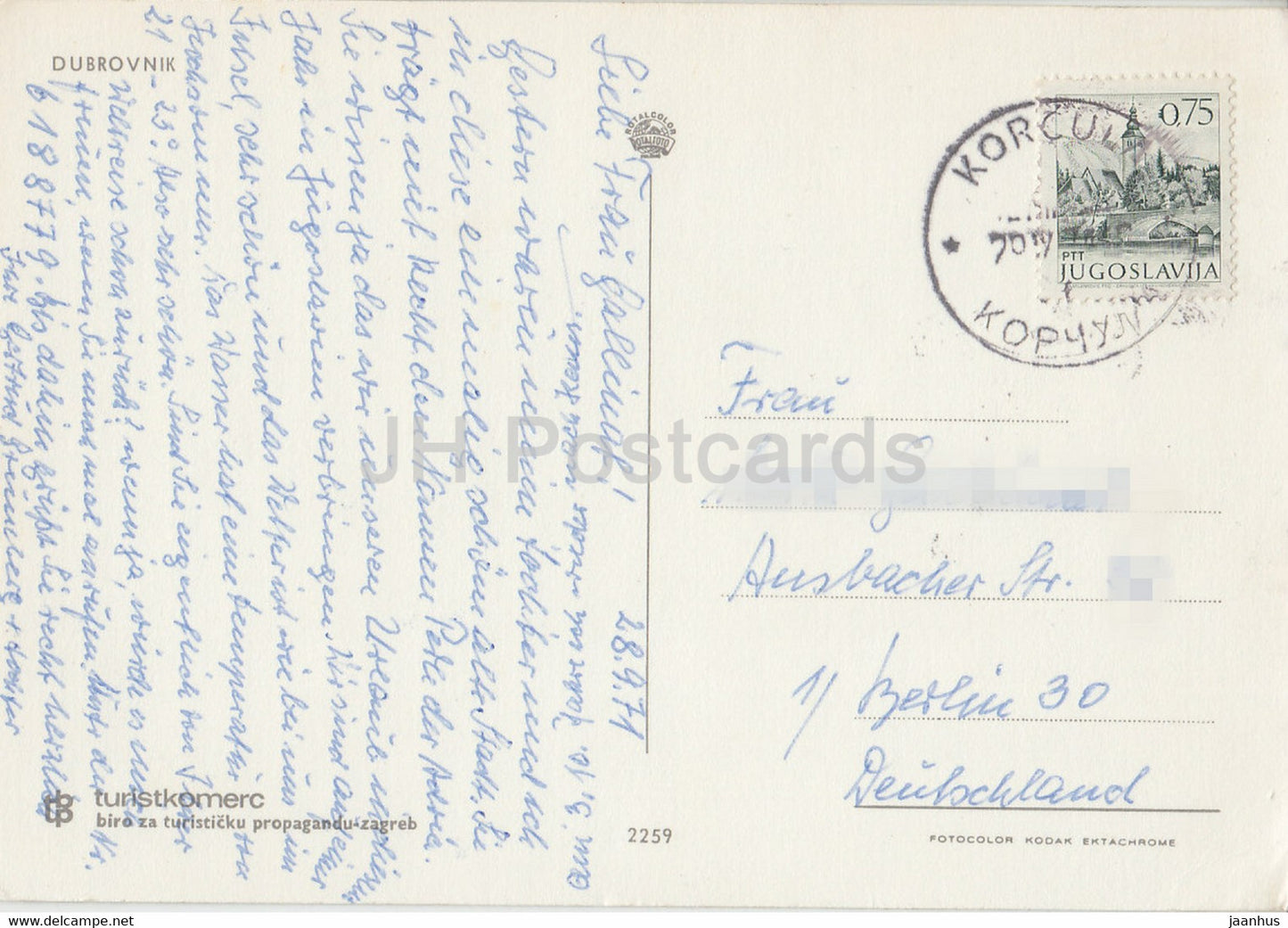 Pozdrav iz Dubrovnika - Dubrovnik - multiview -1971 - Yugoslavia - Croatia - used