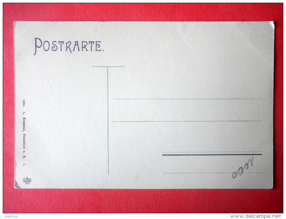 general view - bridge - Frankfurt am Main - 1904 - Germany - unused - JH Postcards