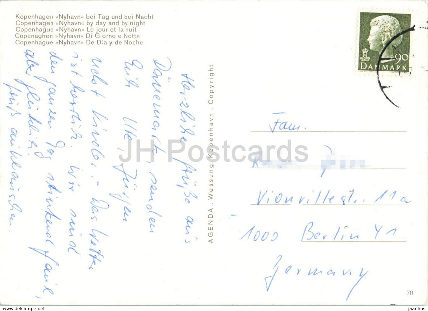 Kopenhagen - Nyhavn bei Tag und bei Nacht - Schiff - Boot - Dänemark - gebraucht