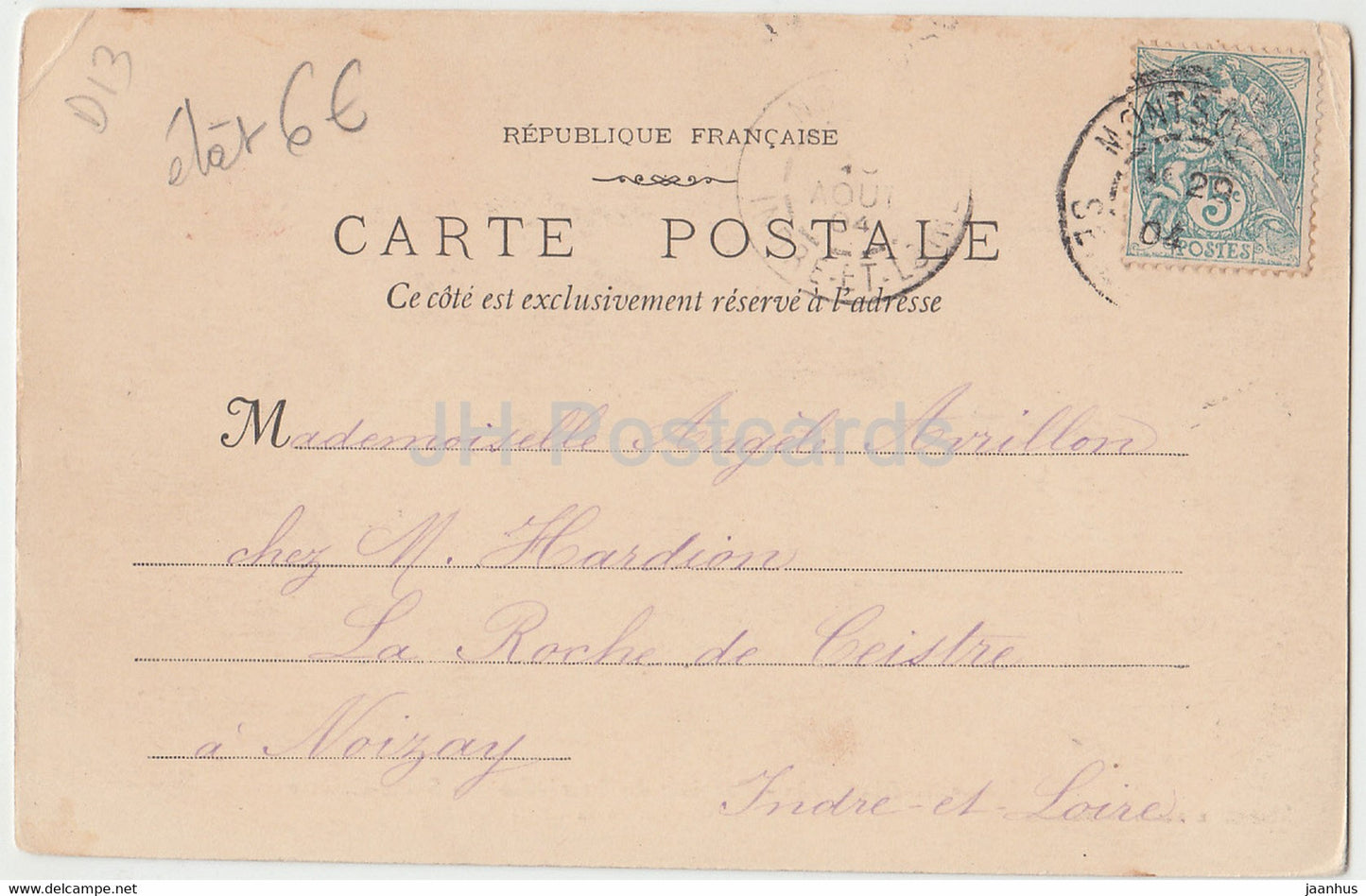 Marseille Blancarde - Paroisse du Sacre Coeur - Saint Calixte - Kolonnade - alte Postkarte - 1904 - Frankreich - gebraucht