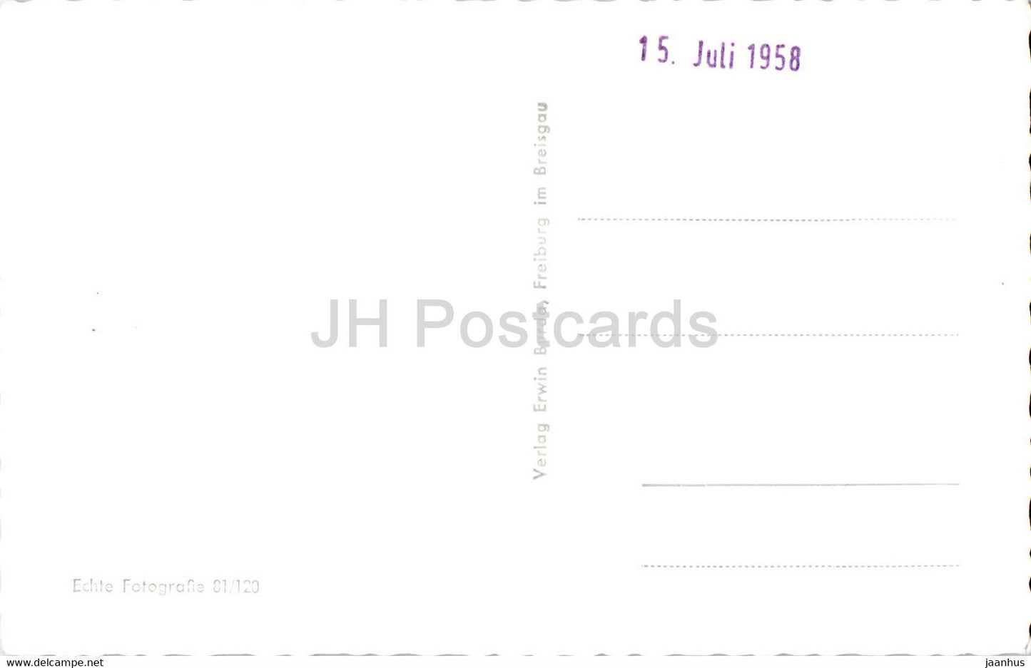 Titisee - Schwarzwald 850 m - old postcard - 1958 - Germany - unused