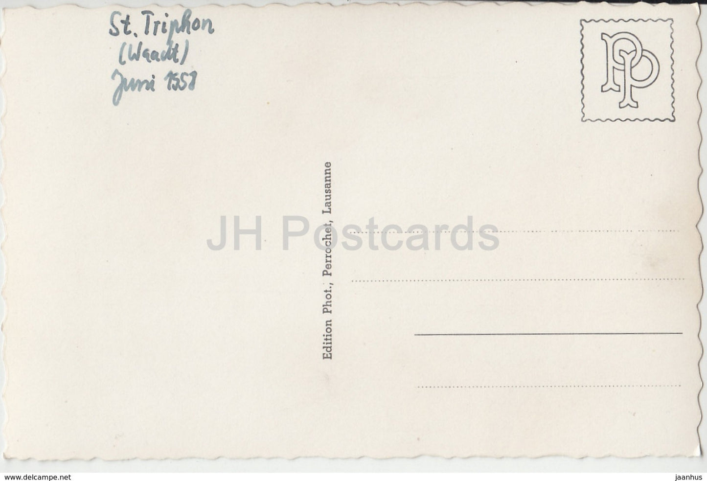 La Tour de St Triphon et les Dents de Morcles - 9375 - Switzerland - 1958 - used