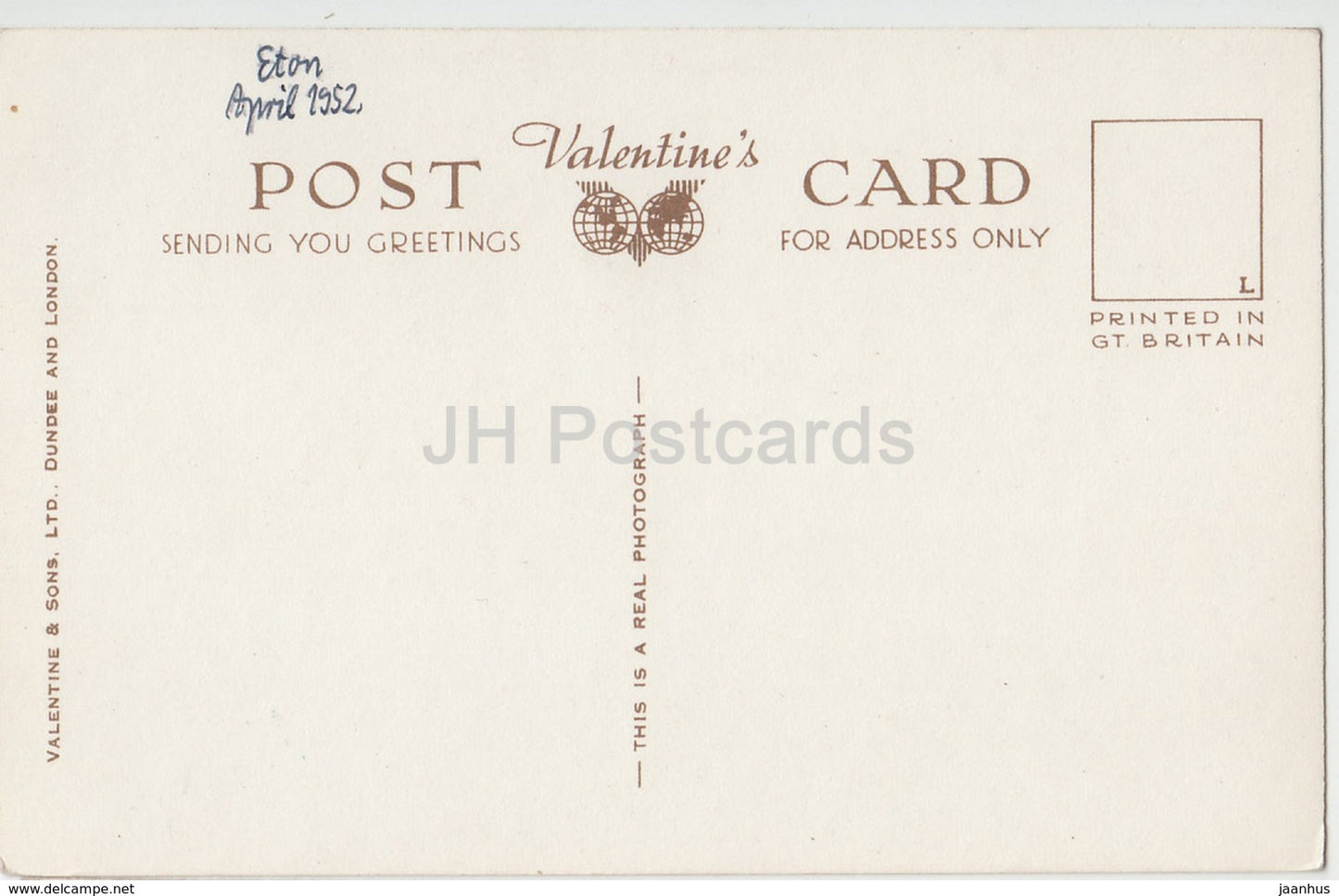 Eton College from the Thames - 3367 - 1952 - United Kingdom - England - used