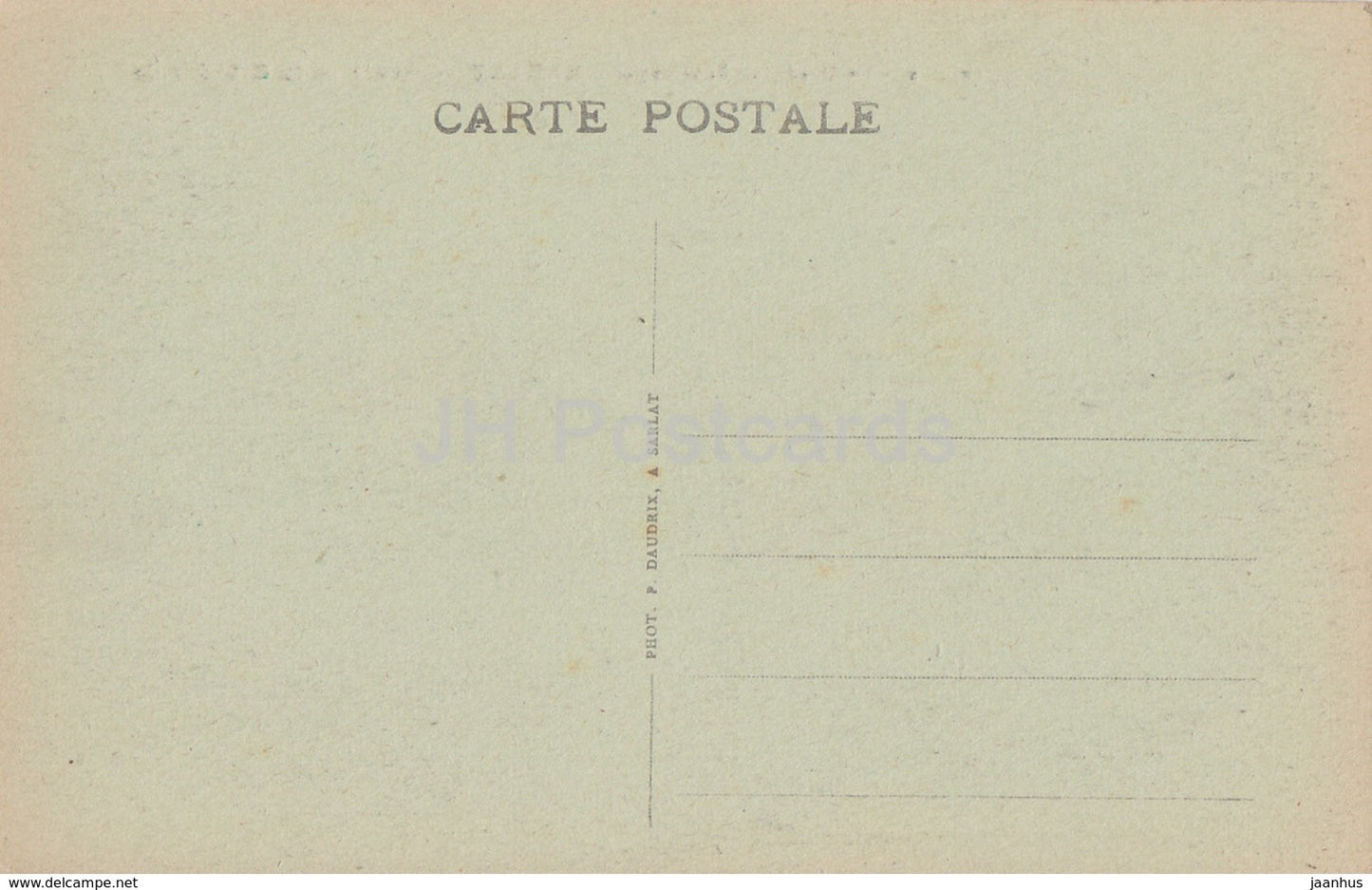 Sarlat - Chevet de la Cathedrale - cathedral - old postcard - France - unused