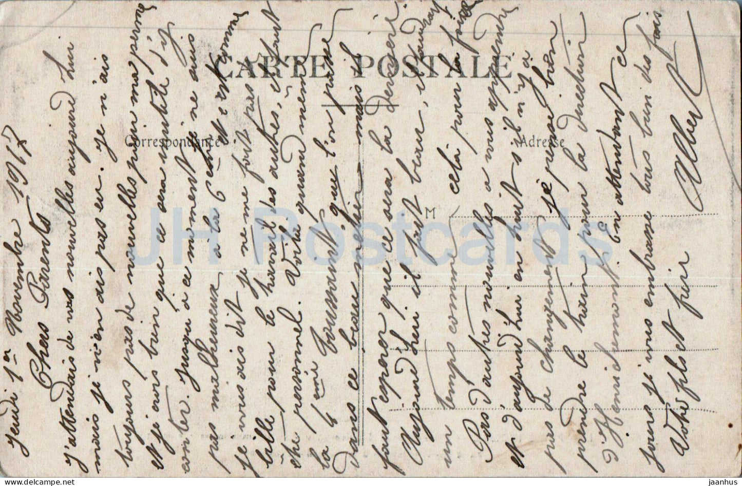 Paris Inonde - Cliche du 28 Janvier 1910 - Salle des Pas Perdus a la Gare - 129 - old postcard - 1917 - France - used