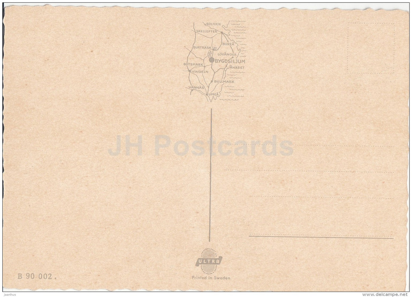 Westmans Parkservering - Bygdsiljum - Peafowl - Sweden - unused - JH Postcards