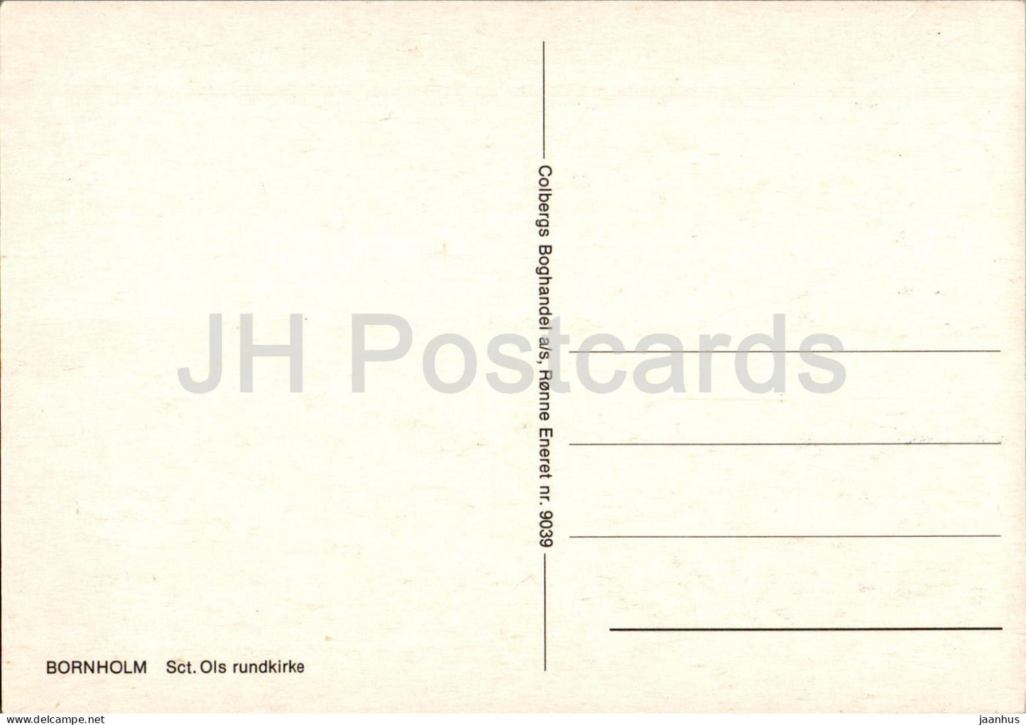 Bornholm - Sct Ols Rundkirke - Église ronde - 9039 - Danemark - inutilisé