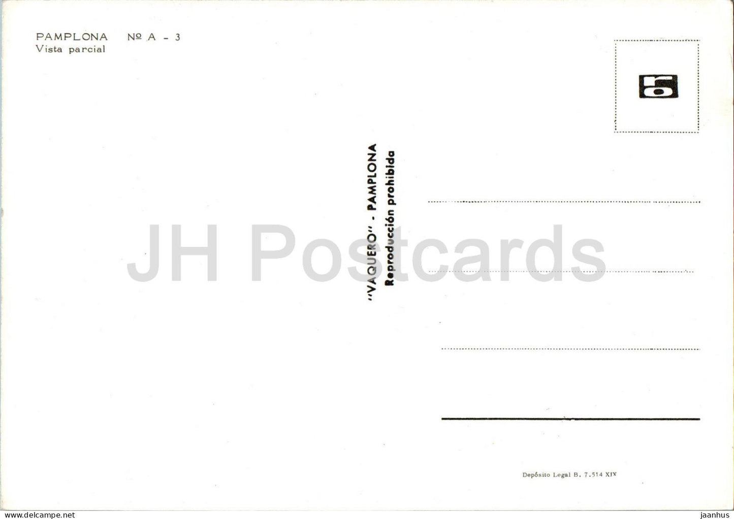 Pamplona - Vista Parcial - A-3 - Spanien - unbenutzt